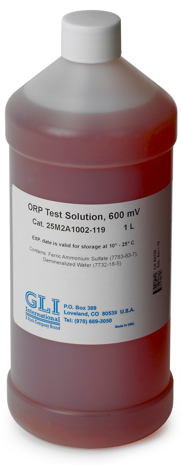 Solución de ORP de 600 mV, 1 l