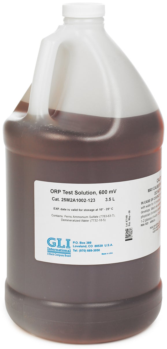 Solución de ORP de 600 mV, 3,5 L