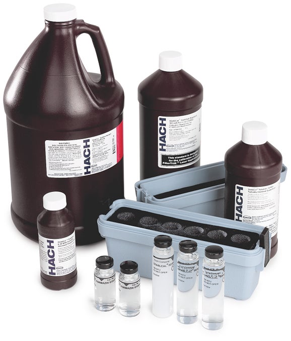 Kit de calibración, estándares de turbidez Stablcal, turbidímetro 2100A, botellas de 100 mL, Hach