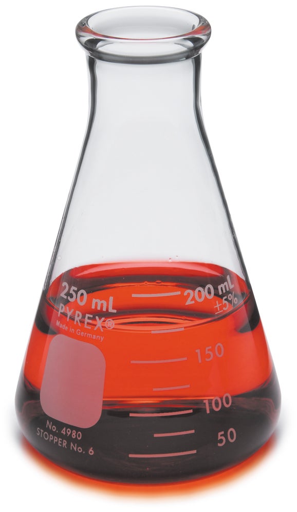 Matraz, Erlenmeyer, vidrio 125 ml