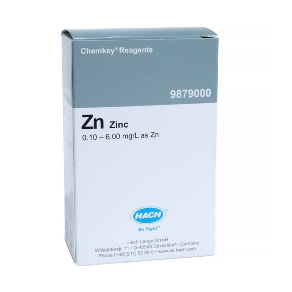 Reactivos Chemkey para Zinc (caja de 25)