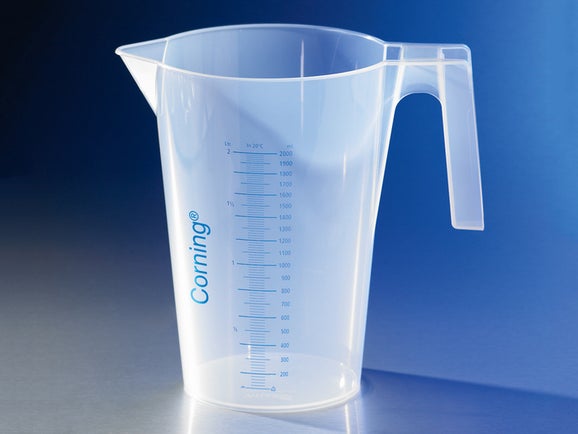 Vaso de precipitado graduado, polipropileno, con asa, 500 mL, Corning