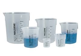 Vaso Griffin de plástico de forma baja con graduaciones impresas, polipropileno, 50 mL, Nalgene