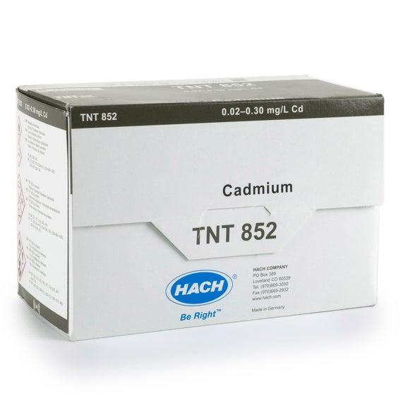 Test en cubeta TNTplus para cadmio (0,02 - 0,30 mg/L Cd), 25 tests, Hach