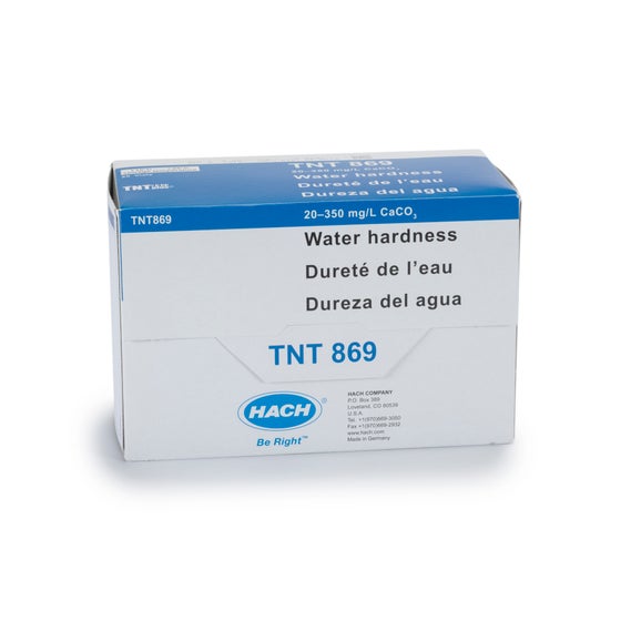 Pruebas en cubeta TNTplus para dureza del agua (20 - 350 mg/L como CaCO₃), 25 pruebas